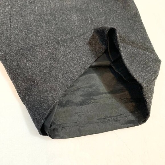 J. Crew dark charcoal gray mid rise bootleg lined wool blend dress pants -‎ 6 - Picture 10 of 10